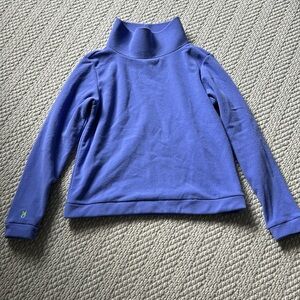 EUC Dudley Stephens Park Slope turtleneck in Royal Violet Terry fleece
